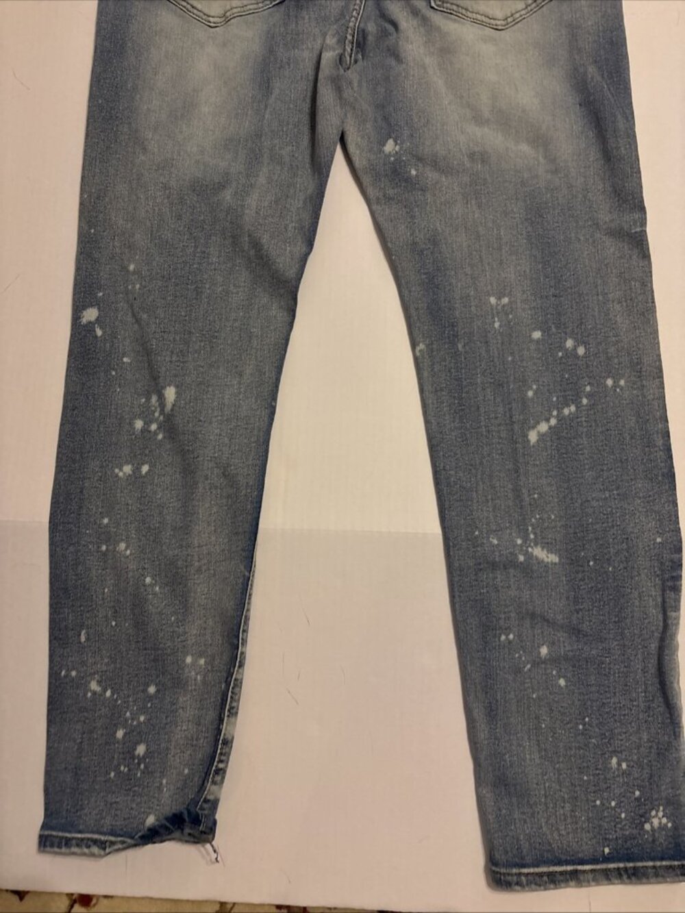 waimea jeans men Size 40 Orange Savage Paint Graphic Design Grunge - Picture 7 of 8